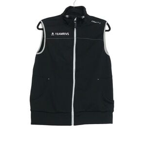 Craft Black Athletic Full Zip Vest Mens Size S Athleisure Activewear Outdoor NWT